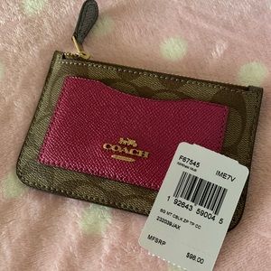 Coach Bags - COACH Zip Top Card Case In Colorblock NWT Coach Bags - COACH Zip Top Card Case In Colorblock NWT
